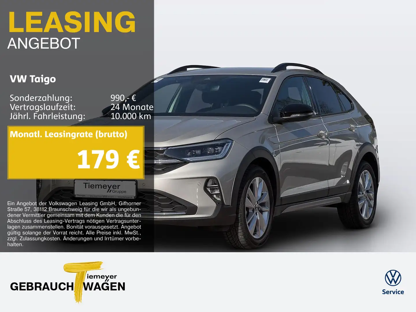 Volkswagen Taigo 1.0 TSI MOVE+ IQ.LIGHT LM17 ASSIST Zilver - 1