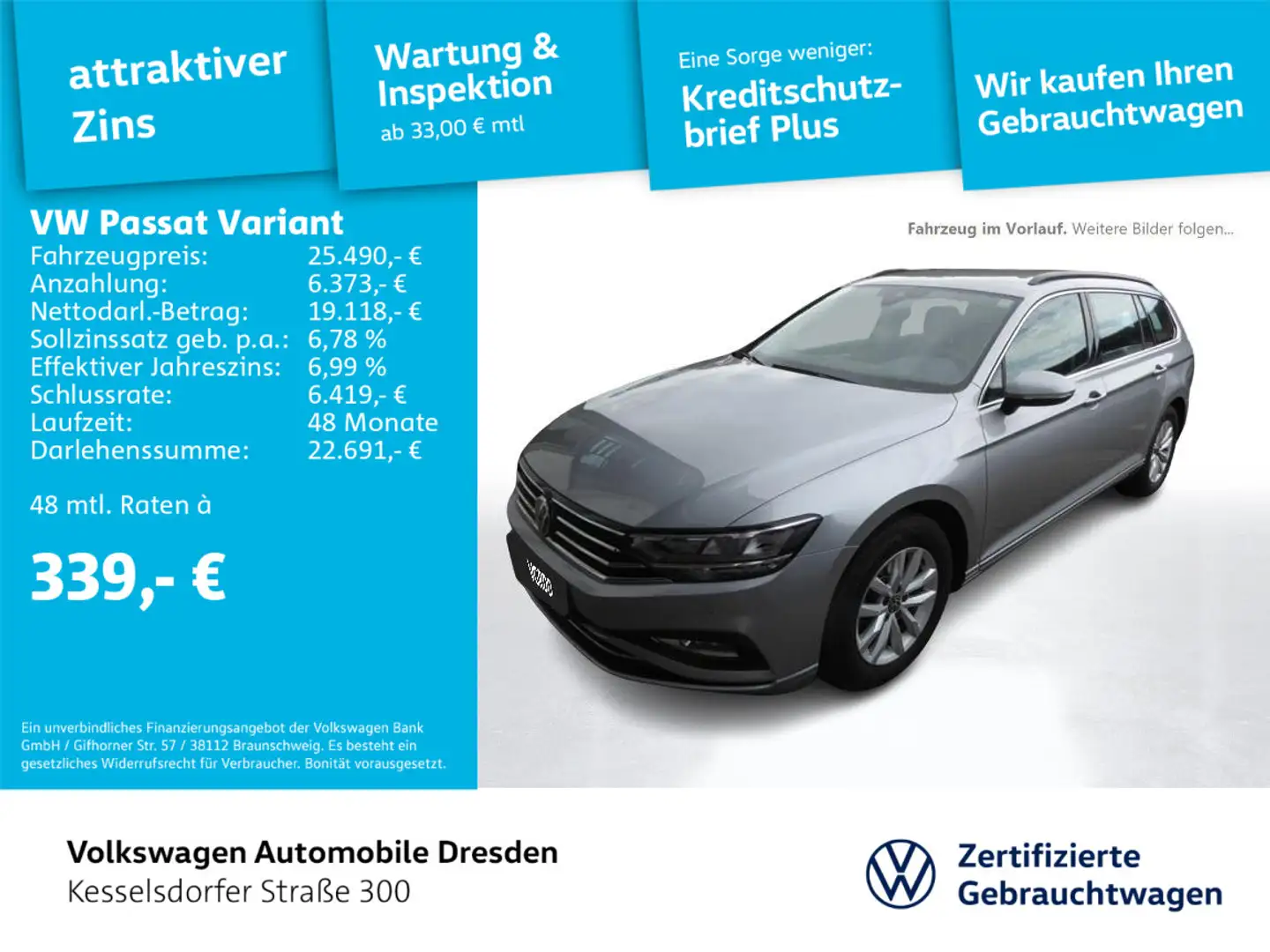 Volkswagen Passat Variant Business Plateado - 1