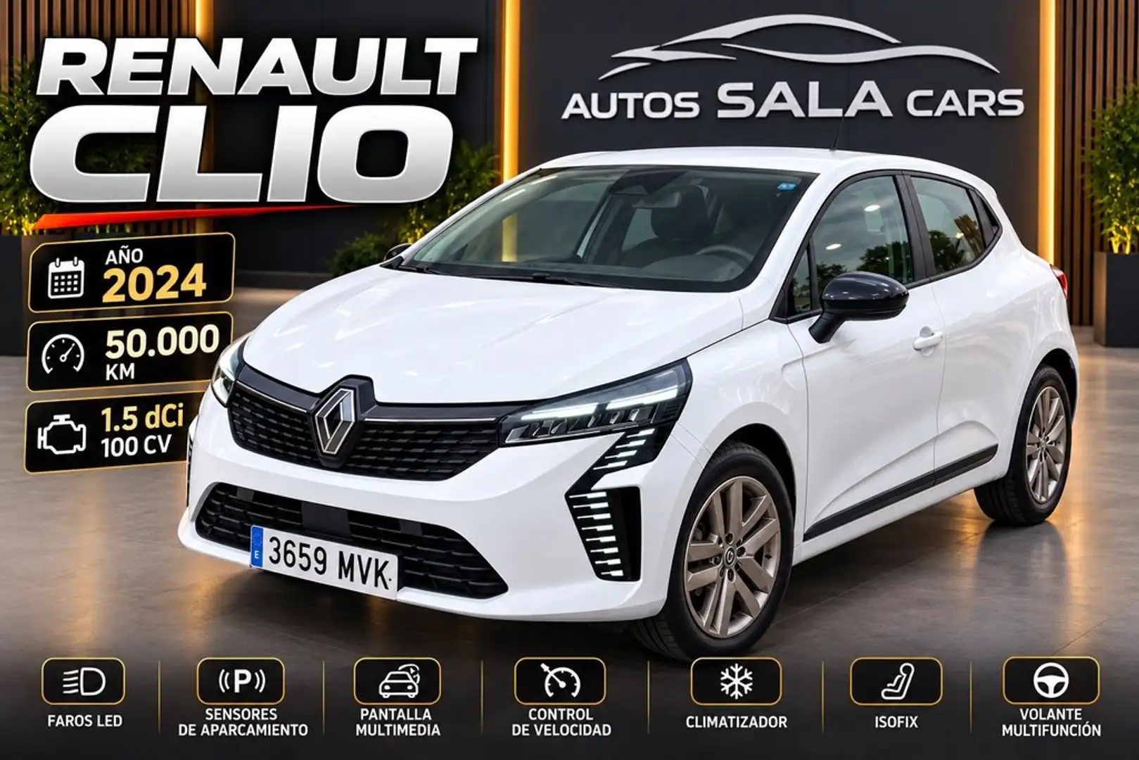 Renault Clio Evolution dCi 100 (74kw) Blanco - 1