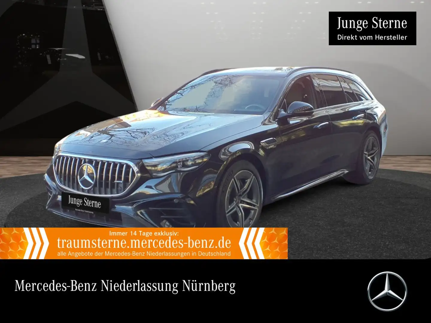 Mercedes-Benz E 53 AMG T 4M Hybrid 360° Pano Burmester Distr. 9G Schwarz - 1