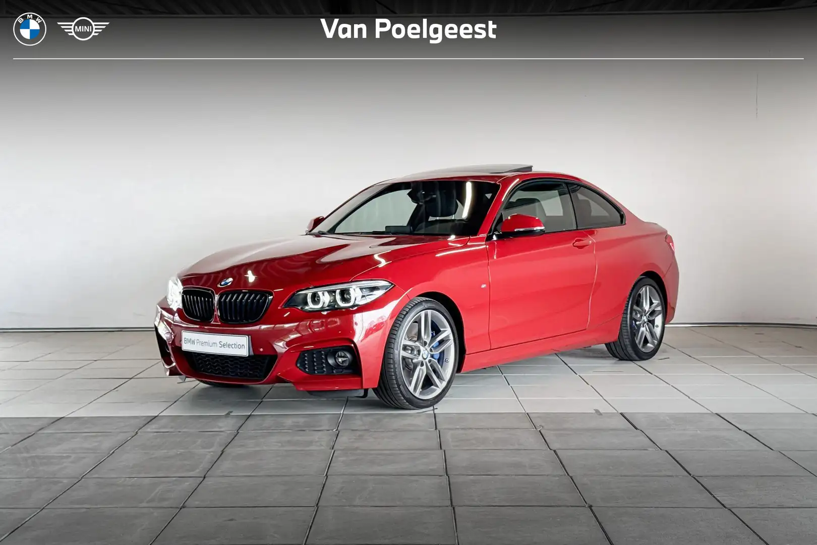 BMW 220 2 Serie Coupé 220i High Executive M Sportpakket Au Rood - 1