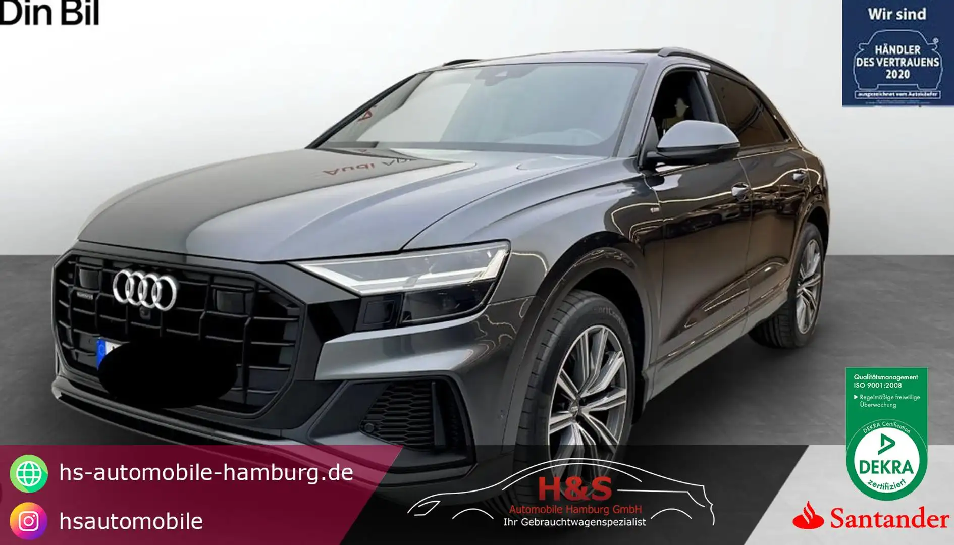 Audi Q8 50 TDI quattro S-LINE*PANO*AHK Grau - 1