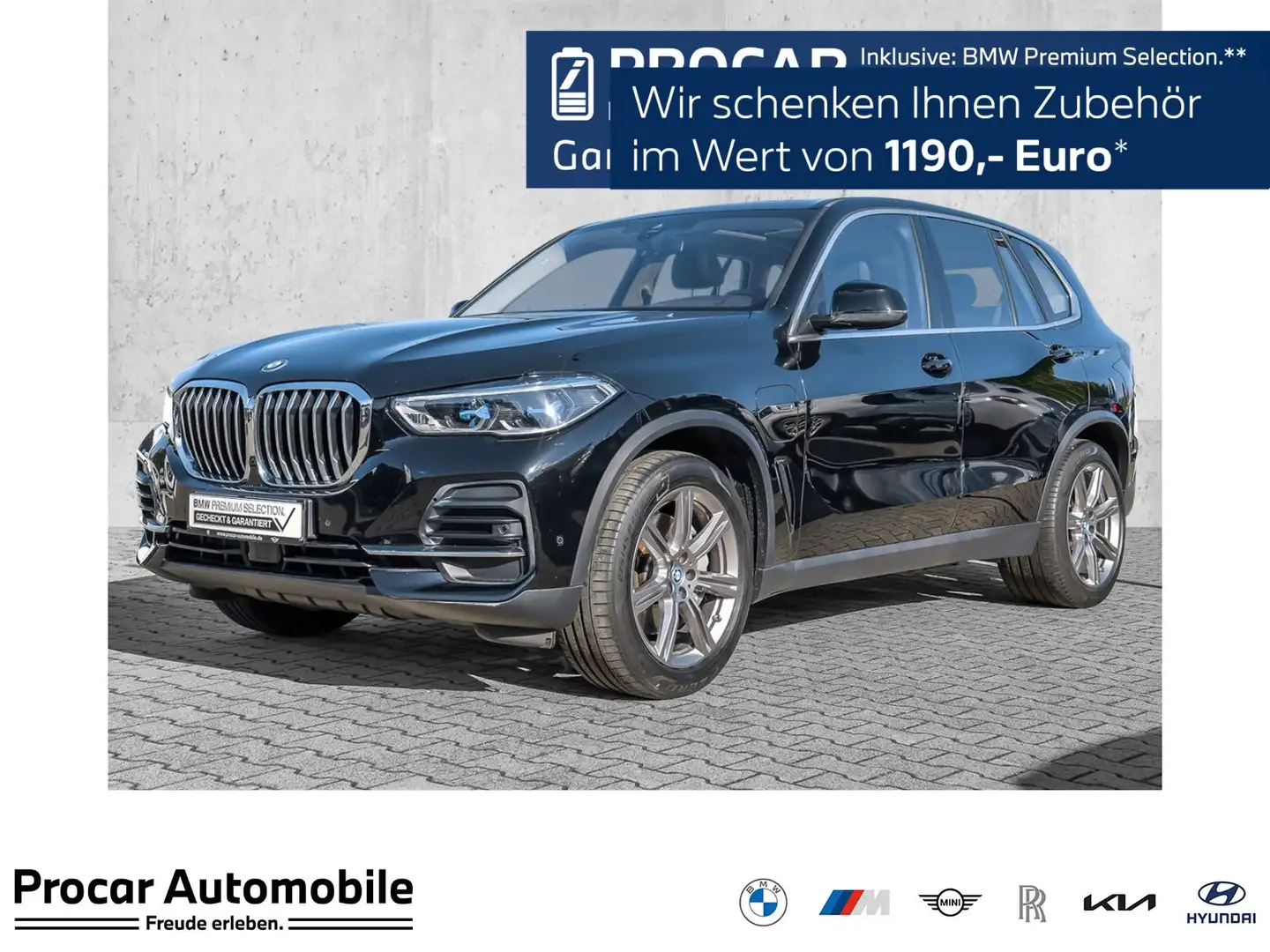 BMW X5 xDrive45e 2-Achs Luftfed. AHK Pano HuD Laser RFK H Schwarz - 1