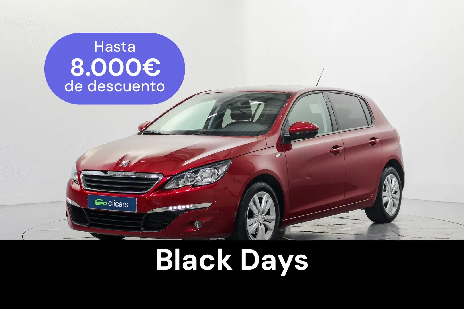 Peugeot 308 1.6 BlueHDi Style 120 Rouge - 1