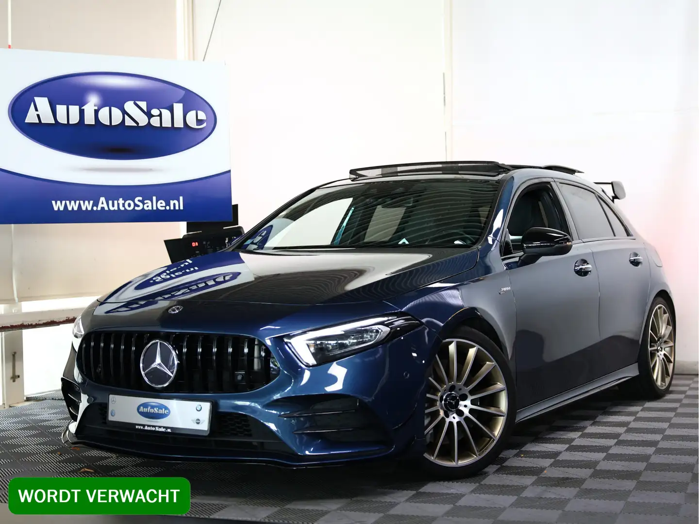 Mercedes-Benz A 35 AMG 4MATIC Premium BURMESTER PANO KUIPST ''19 Albastru - 1