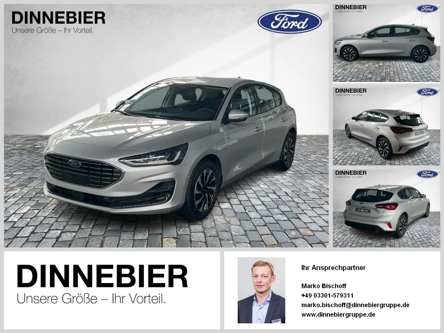 Ford Focus Titanium LED+Navi+Winterpaket+Kamera Argent - 1
