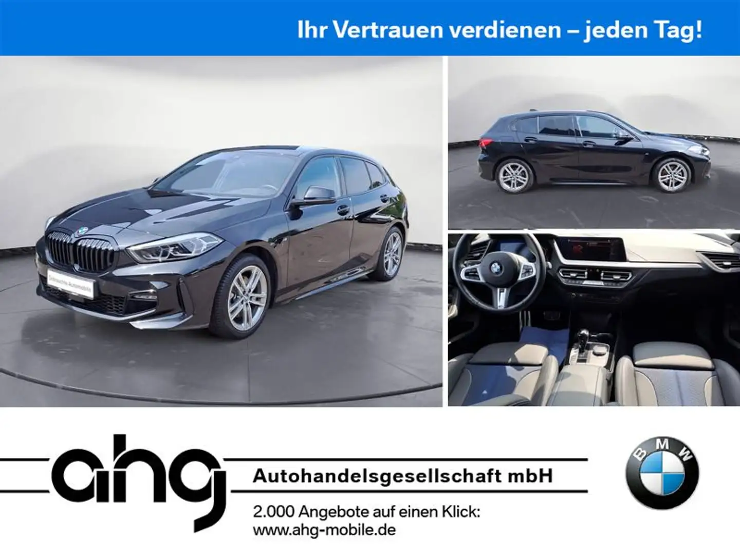 BMW 118 iA Limousine M Sport Navi Klimaaut. Sportsitz Zwart - 1