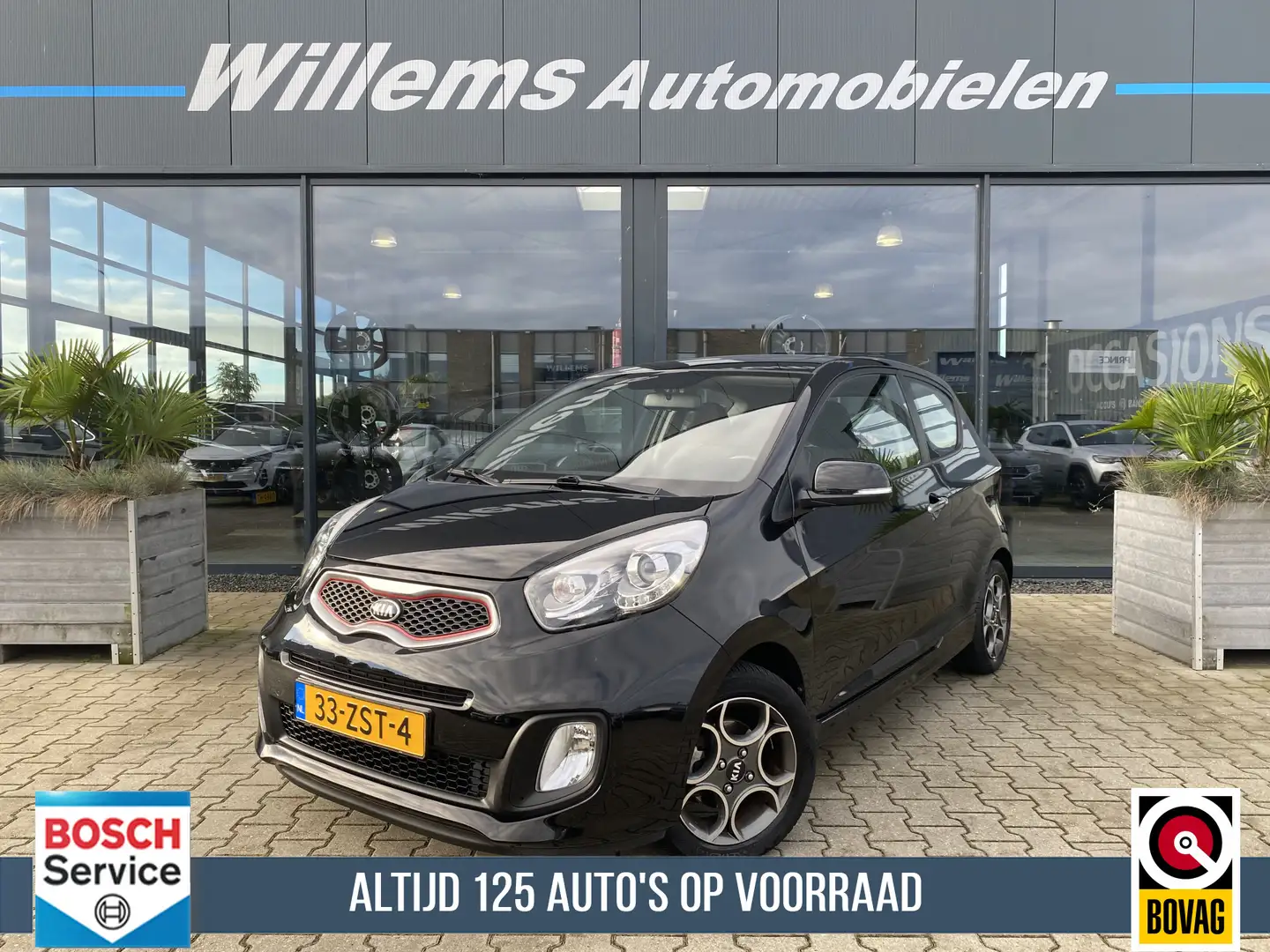 Kia Picanto 1.2 CVVT Super Pack Climate Control, Automaat & Sc Zwart - 1