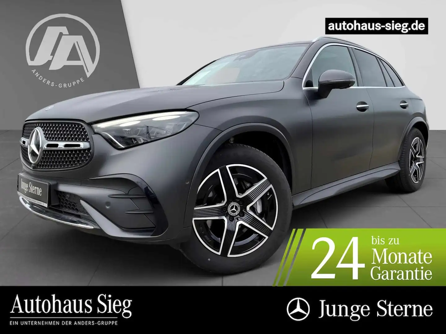 Mercedes-Benz GLC 300 d 4M AMG+Pano+Burm+HUD+AHK+H-LENK+AIR+36 Grau - 1