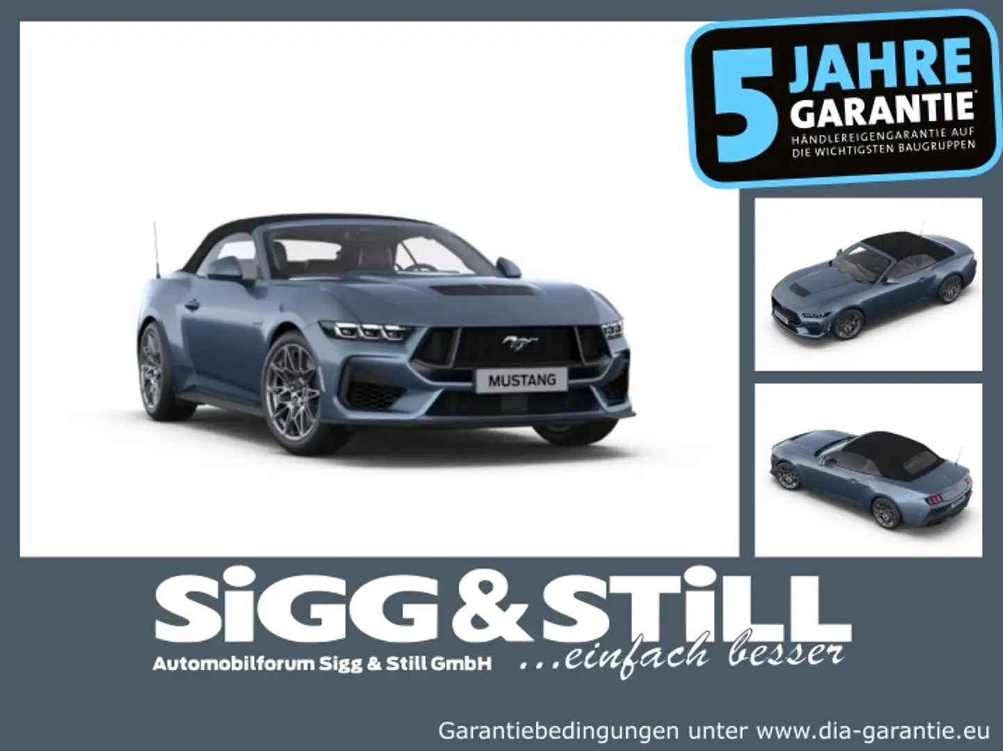 Ford Mustang Convertible GT 5.0 IACC*B&O*BLIS*CAM*LED Blau - 1