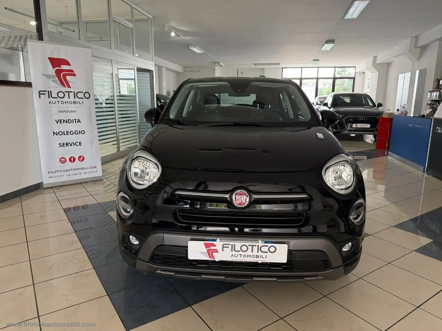 Fiat 500X 1.6 M.Jet 120 CV DCT City Cross KM 37.223 CARPLAY Schwarz - 2