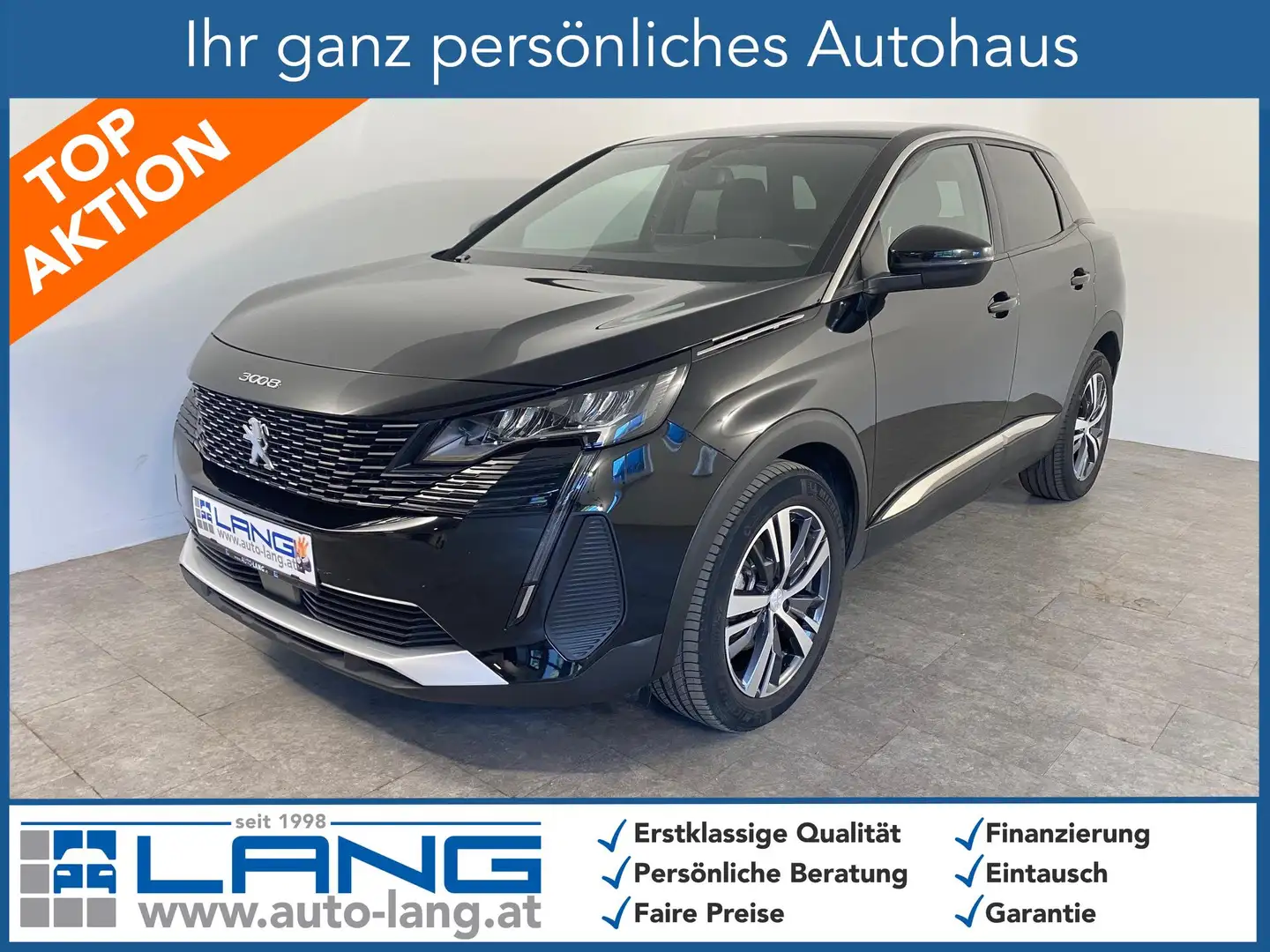 Peugeot 3008 1.2 PureTech 130 Allure LED*NAVI*RFK 96 kW (131... Schwarz - 1