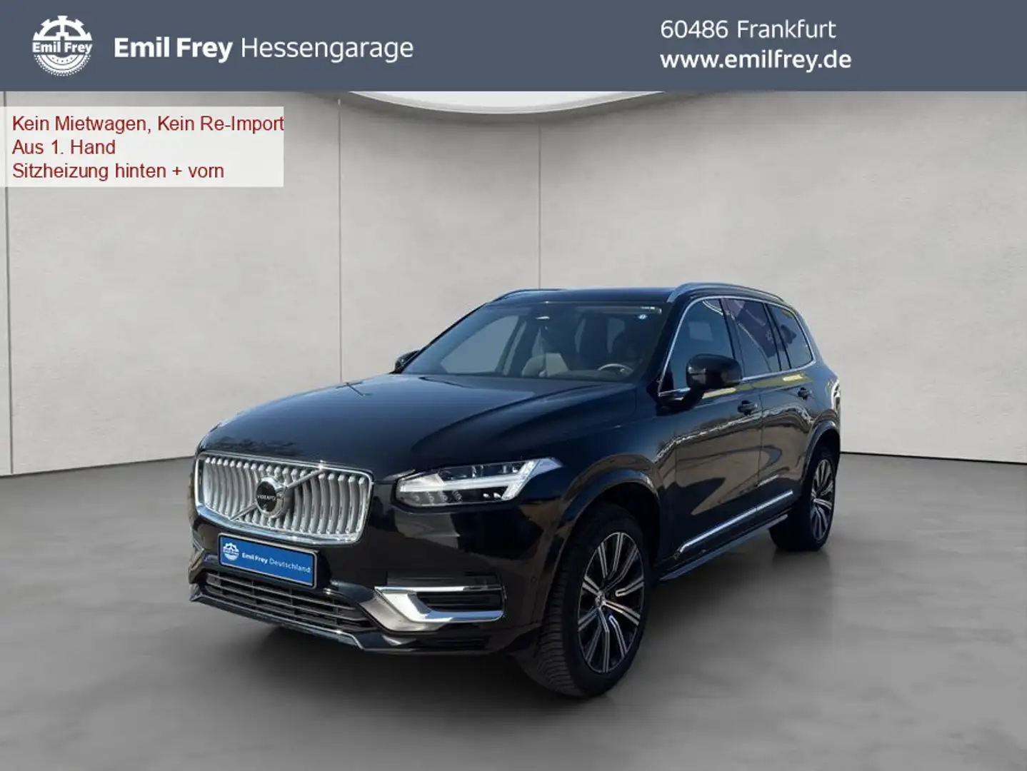Volvo XC90 XC90 B5 AWD Plus-Bright 7S Glasd Standh 360° AHK Schwarz - 1