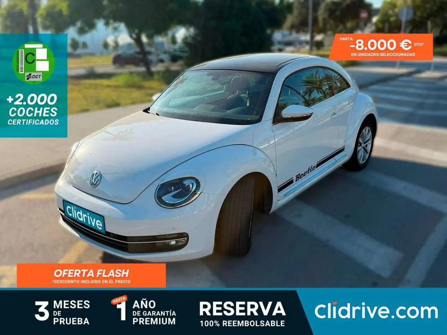 Volkswagen Beetle 1.4 TSI BMT Design DSG 110kW Blanc - 1