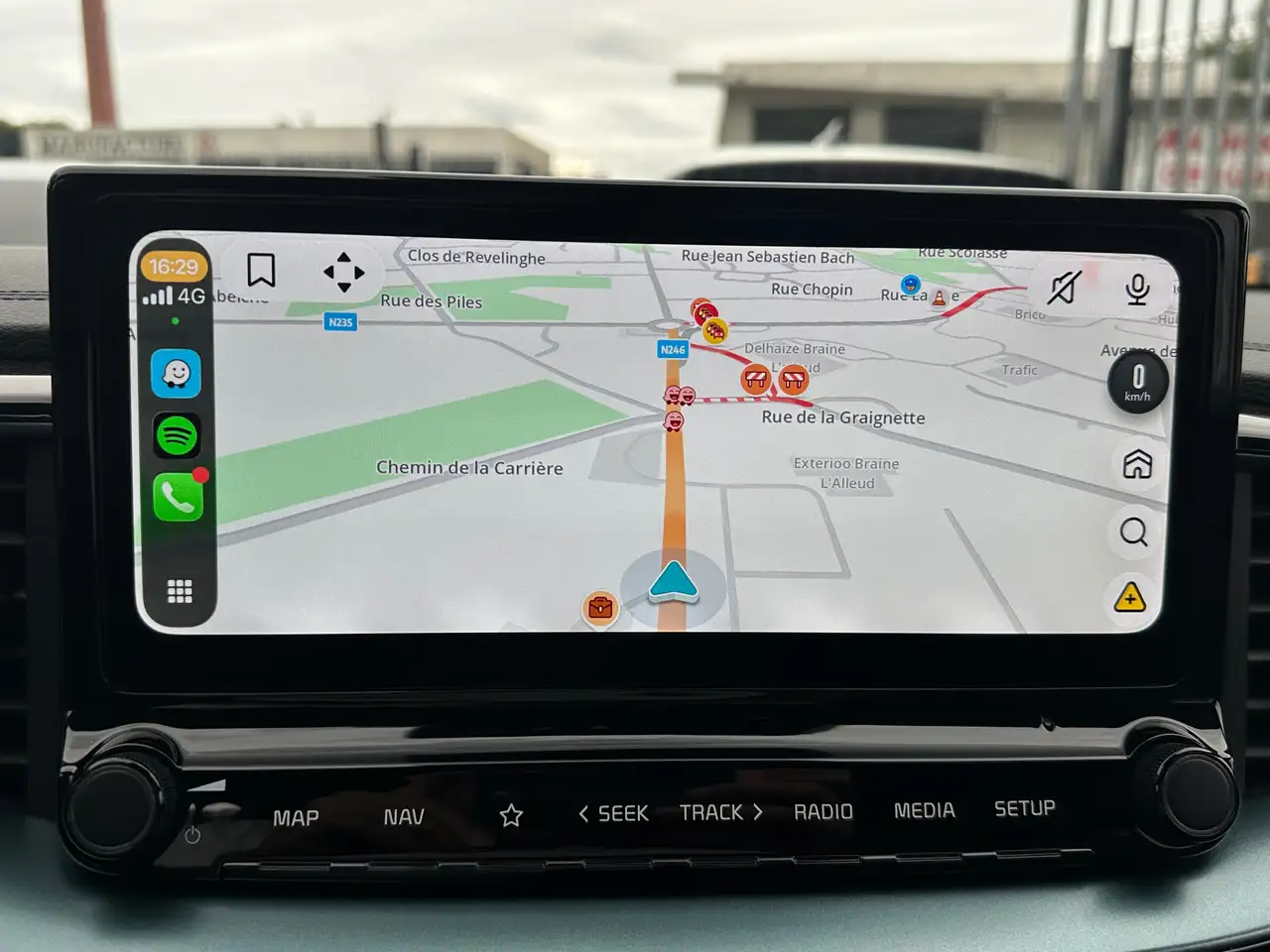 Kia Ceed 1.0*FULL BLACK*EXCELLENT ETAT*1ER PROP*CAM*SIEGE/VOLANT CHAUFFANT*CARPLAY*GARANTIE KIA 2032*, миниатюра 12