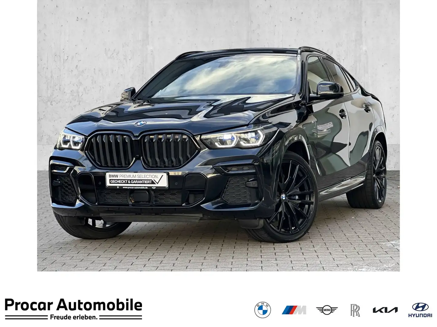 BMW X6 M50i DA Prof PA Laser SkyLounge H/K 22" LMR Noir - 1