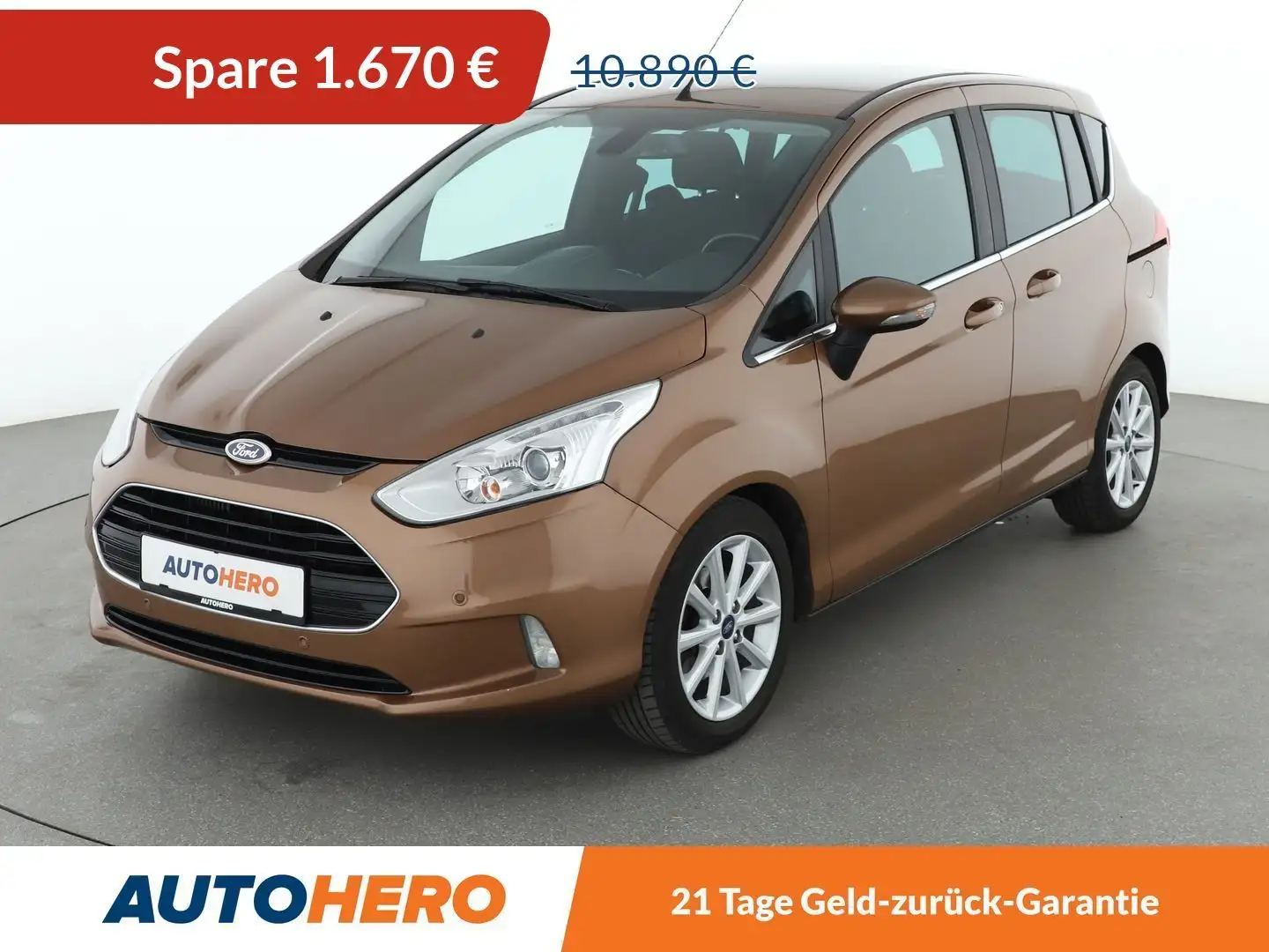 Ford B-Max 1.0 EcoBoost Titanium *PDC*SHZ*ALU*NAVI* Braun - 1