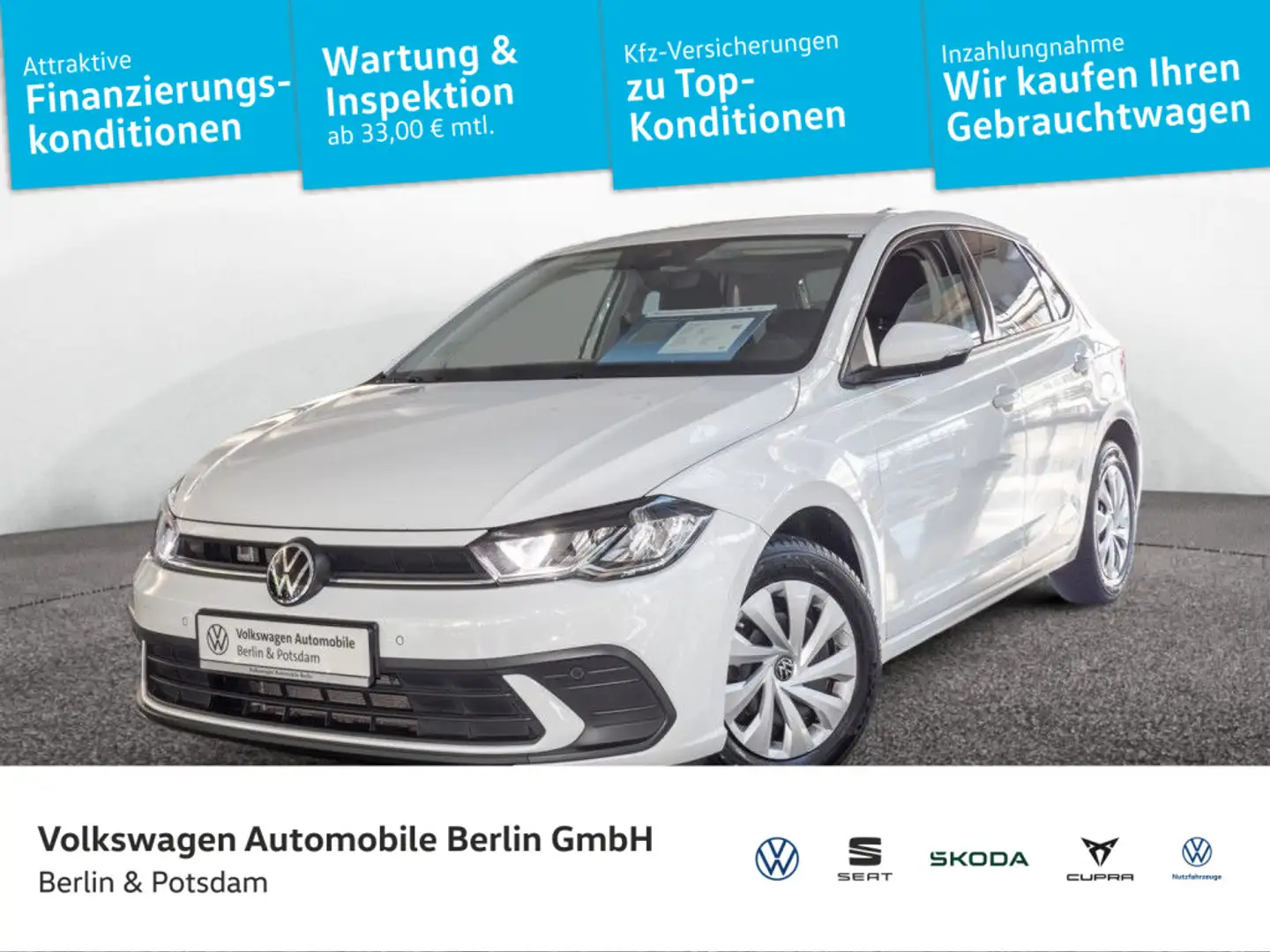 Volkswagen Polo 1.0 TSI DSG Life Sitzhzg APP PDC Weiß - 1