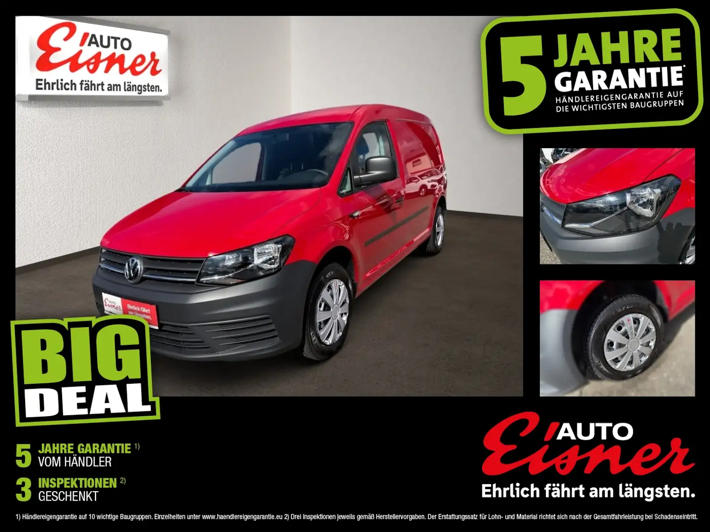 Volkswagen Caddy Maxi Maxi Kastenwagen 2.0 TDI ABS ESP Rouge - 1
