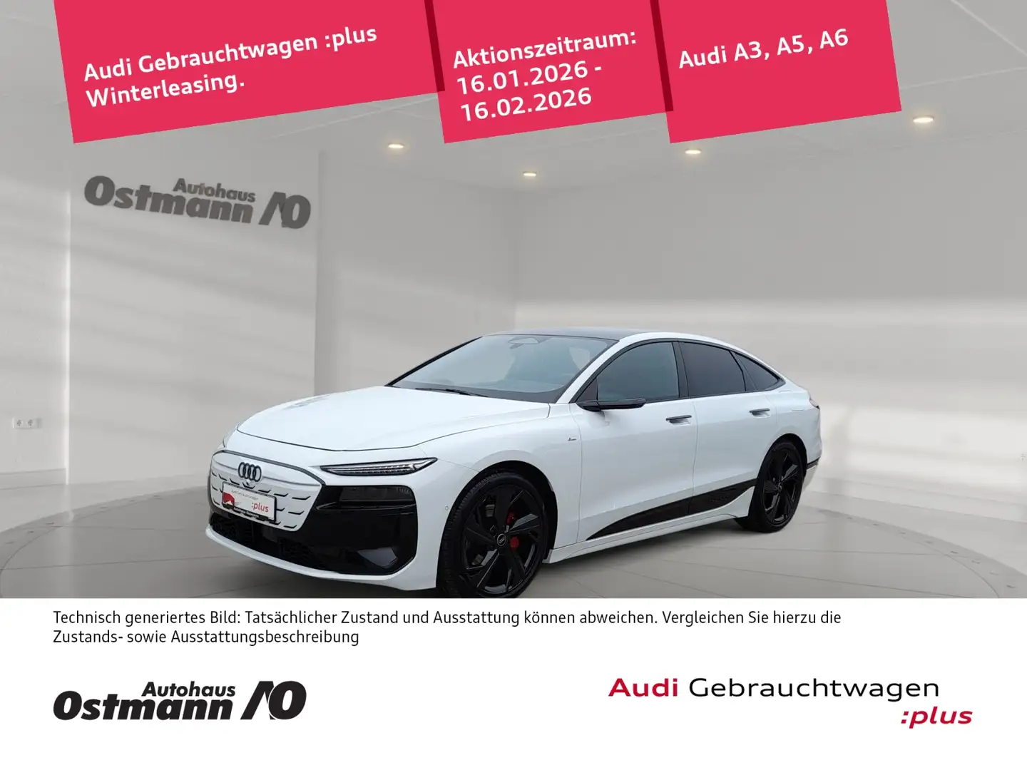 Audi A6 e-tron Sportback AHK Matrix 21'' HUD 360° Weiß - 1