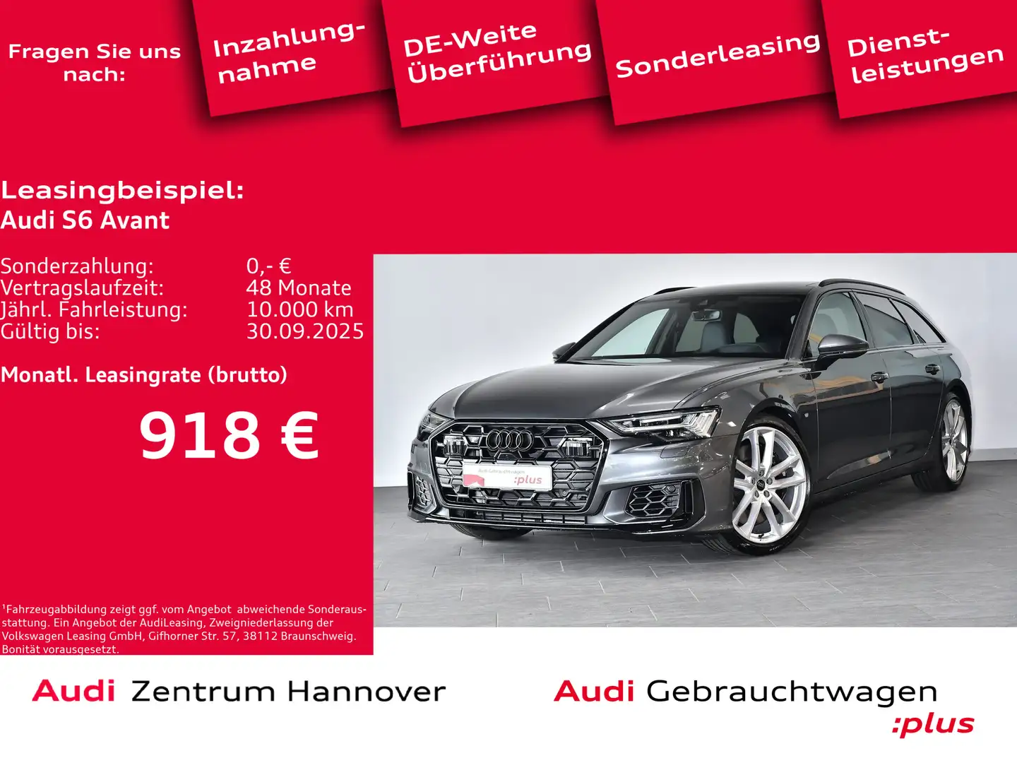 Audi S6 3.0 TDI  tiptro nic Grau - 1