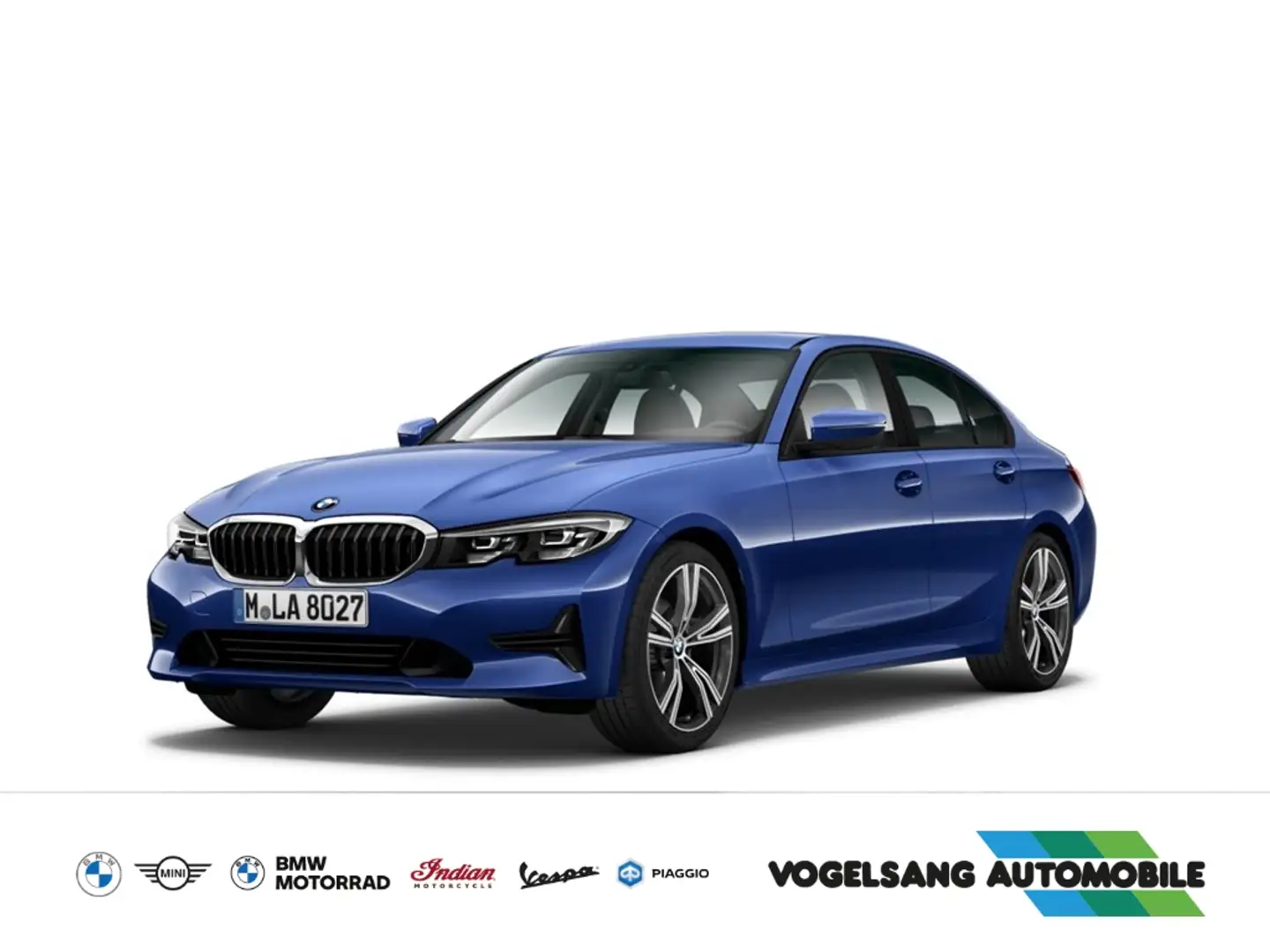 BMW 320 i Limousine M Sport Head-Up Glasdach 19'LM Park-As Blau - 1