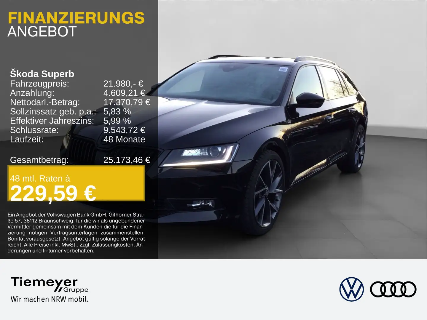 Skoda Superb Suberb Combi 2.0 TSI 4x4 SPORTLINE PANO K Schwarz - 1