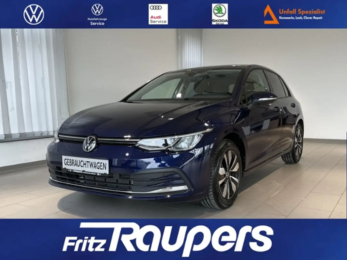 Volkswagen Golf 1.5 eTSI DSG MOVE +KAMERA+ACC+NAVI+SHZ Bleu - 1