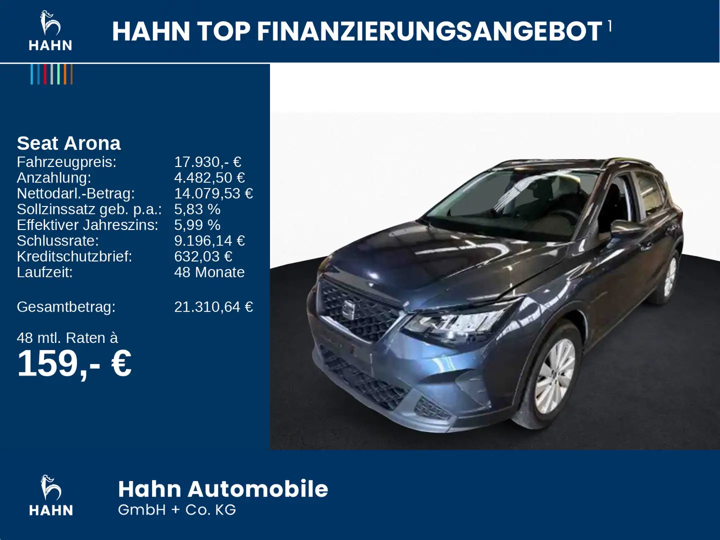 SEAT Arona 1.0TSI Style ACC App-Conn. LED PDC Sitzhei Grau - 2