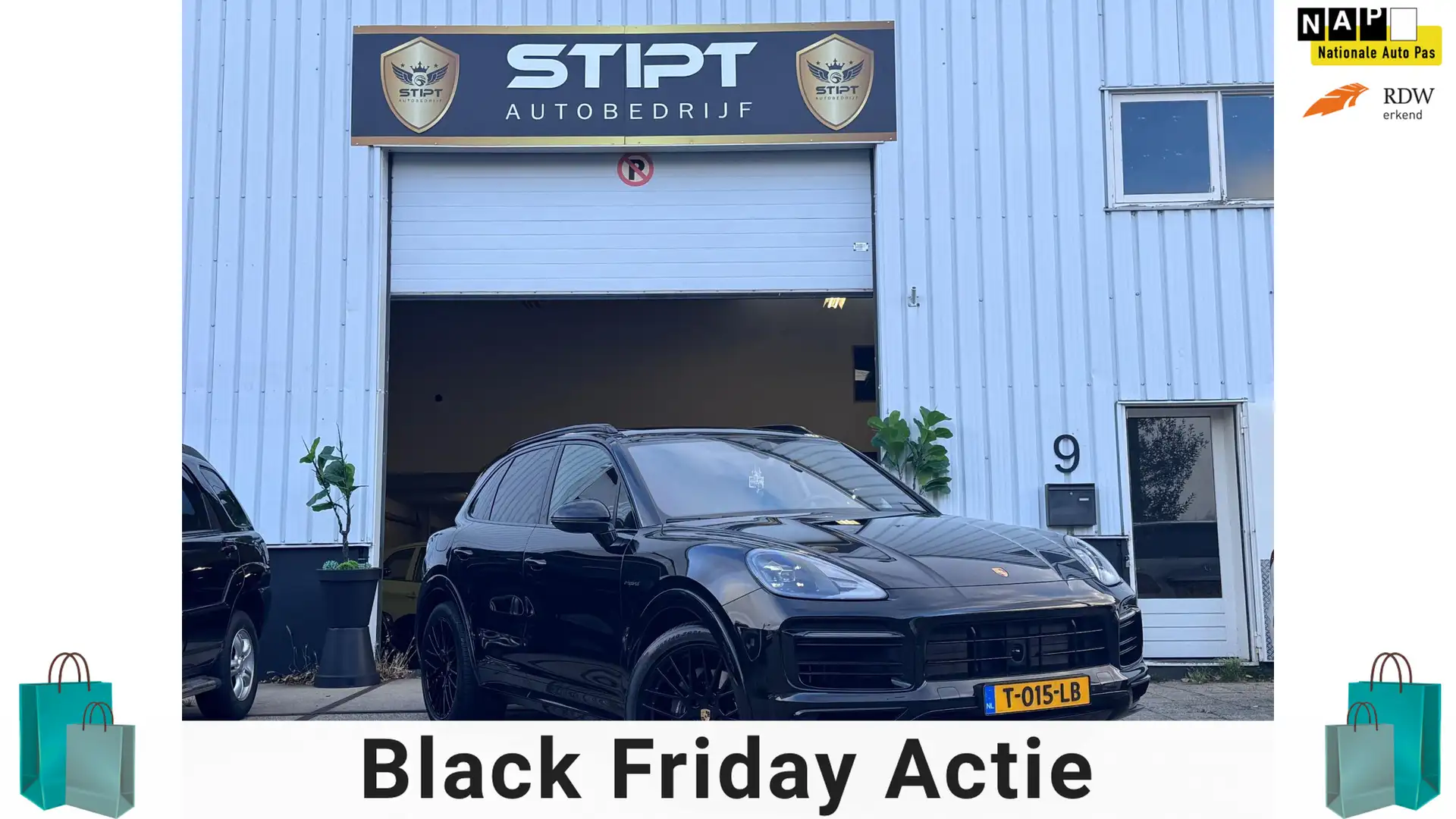 Porsche Cayenne 3.0 E-Hybrid Platinum Edition Zwart - 1