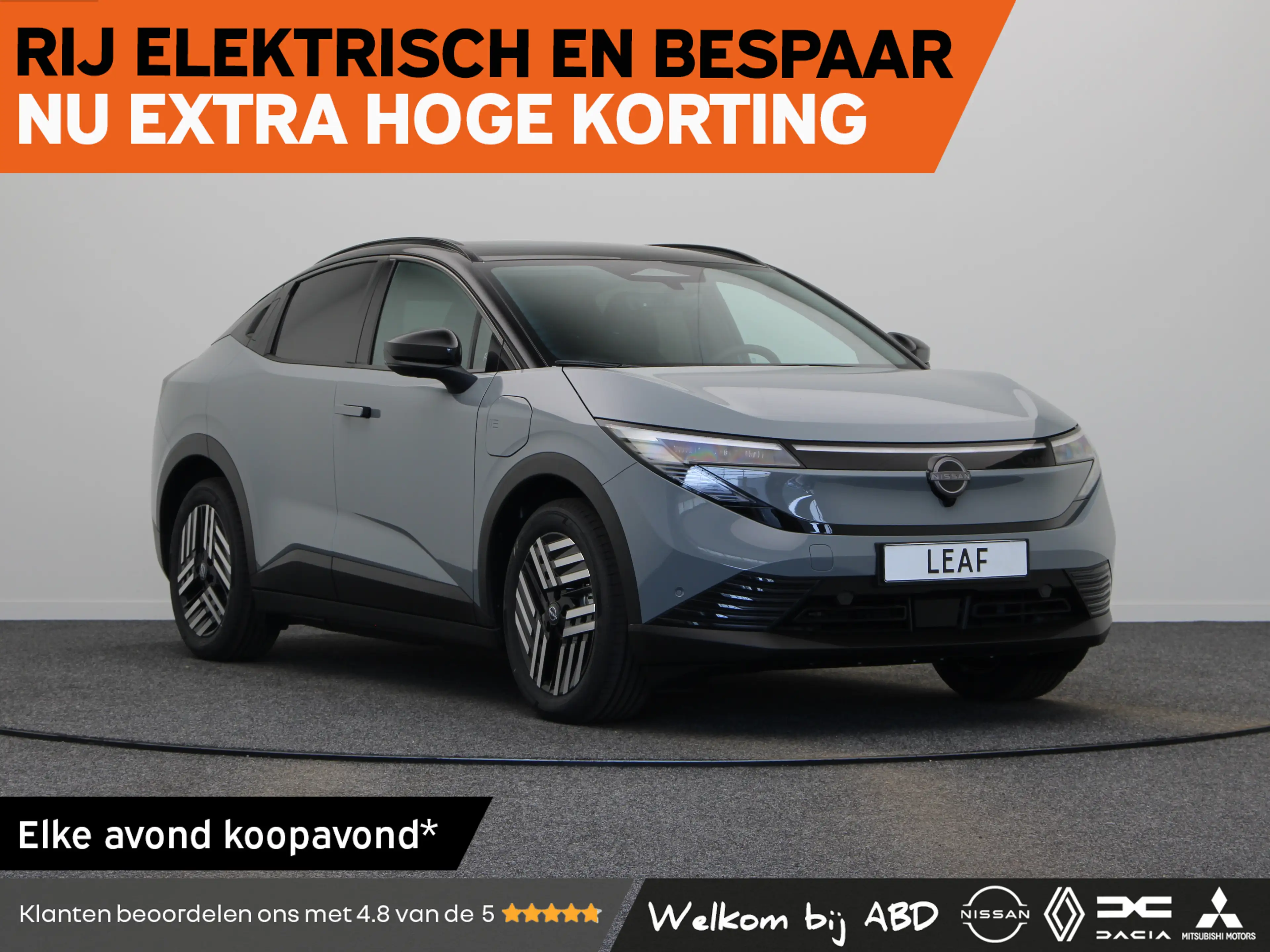 Nissan Leaf Advance 75 kWh | 18" lichtmetalen velgen met diamo