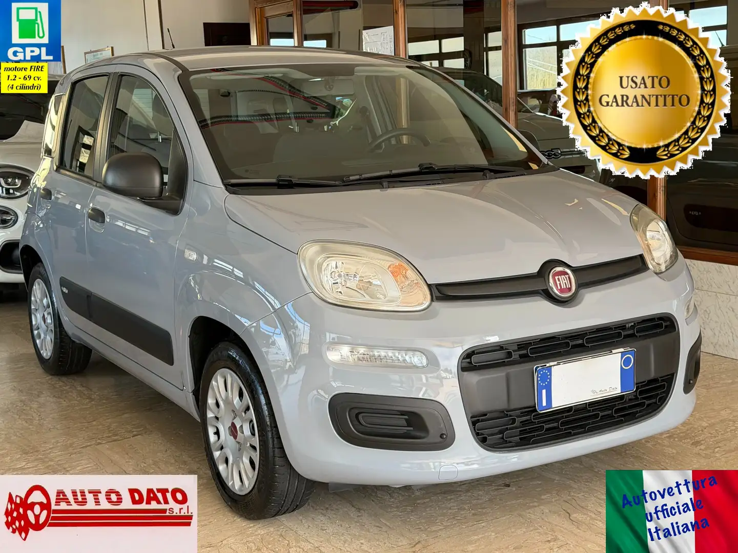 Fiat Panda New 1.2 69 cv. EasyPower EASY (Imp GPL) Grigio - 1