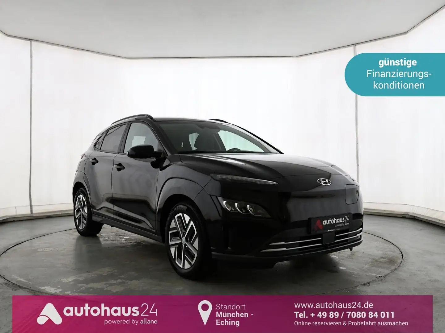 Hyundai Kona Elektro Adva. 39,2 Navi|ParkPilot|Sitzheiz. Noir - 1