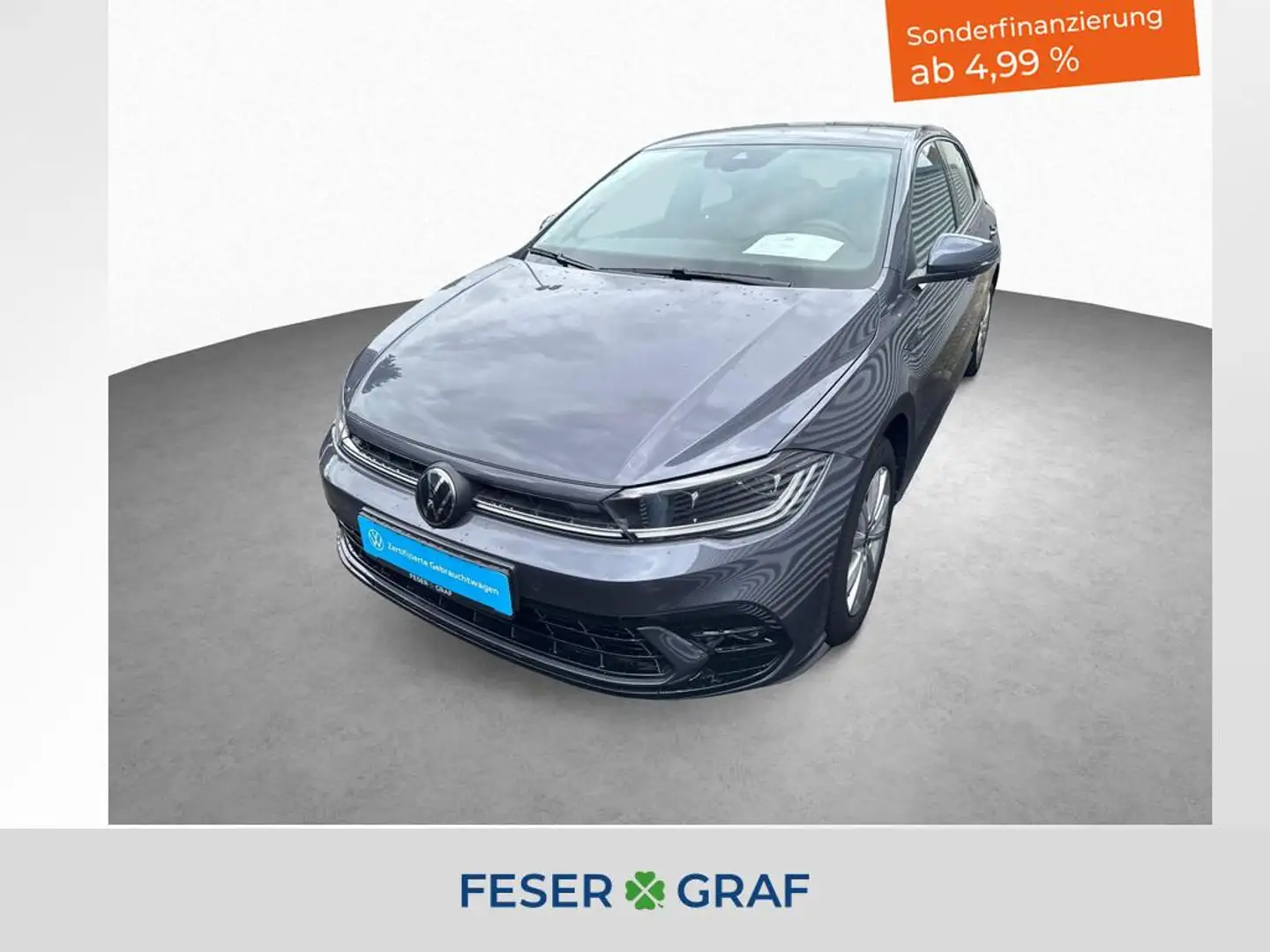 Volkswagen Polo R-Line 1.0l TSI 7-DSG NAVI LED KAMERA Grau - 1