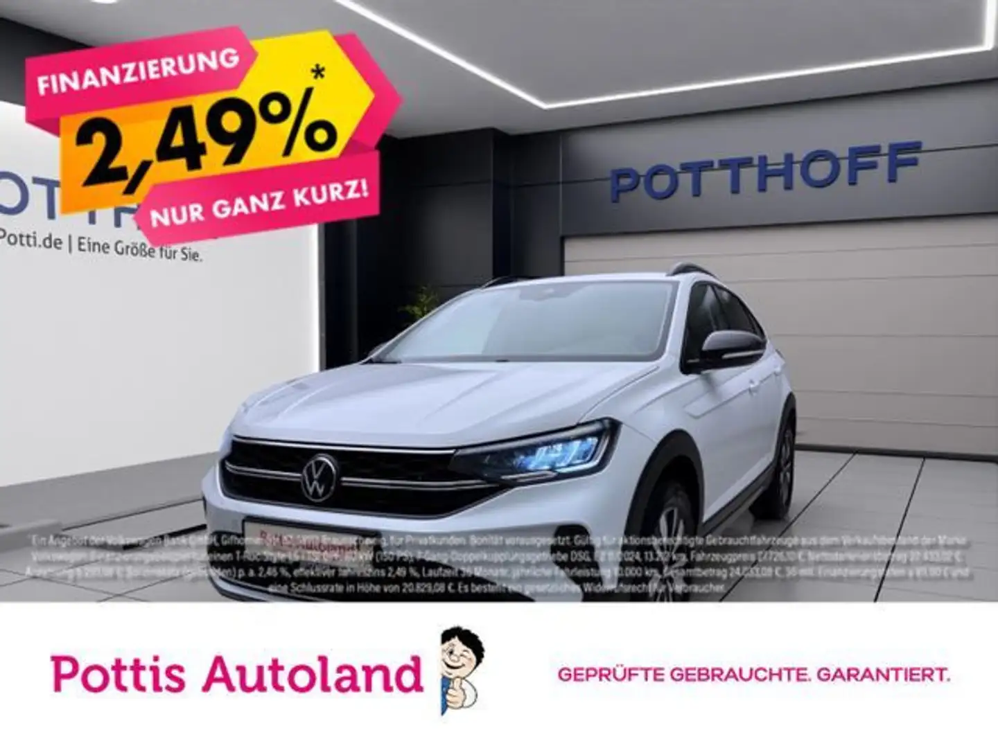 Volkswagen Taigo 1.0 TSI GOAL NAVI KLIMA SHZG ACC LED Weiß - 1