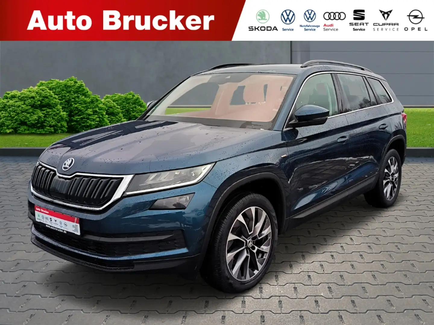 Skoda Kodiaq Drive 125 4x4 2.0 TDI+AHK+Navi+Alufelgen+LED+Sitzh Blau - 1