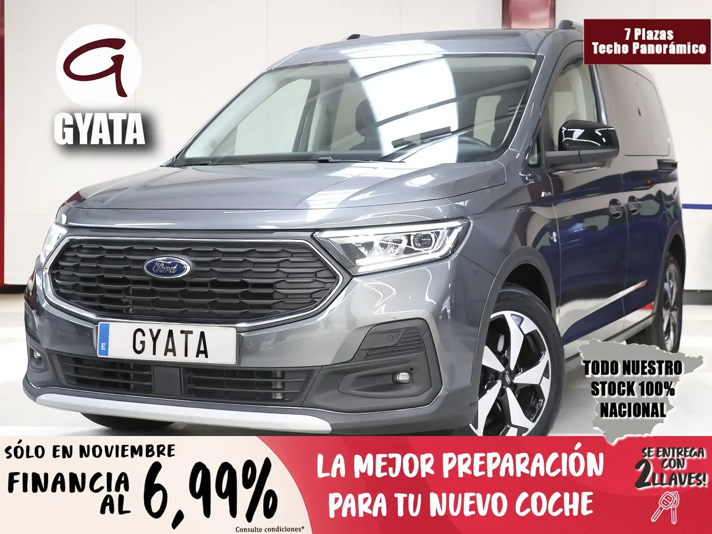 Ford Tourneo Connect 2.0 Ecoblue SWB L1 Active 102 Grigio - 1