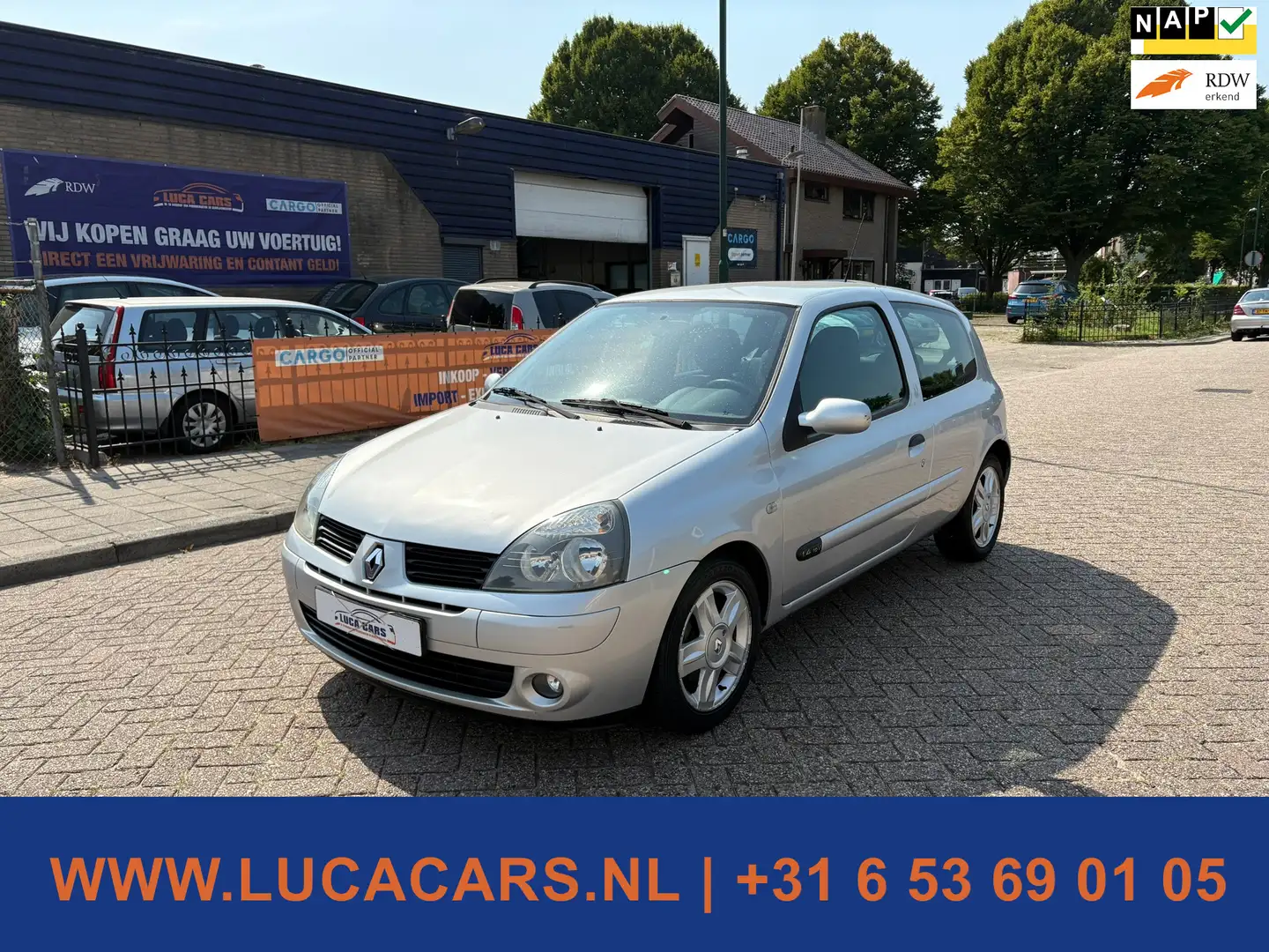 Renault Clio 1.4-16V Authentique Comfort AIRCO + NIEUWE APK! Gris - 1