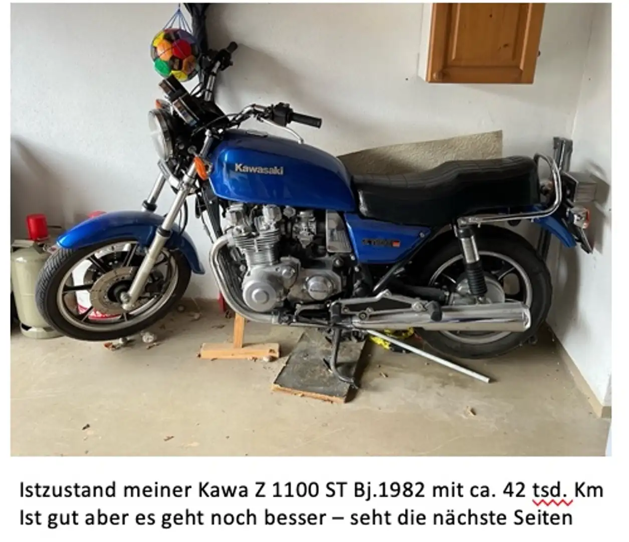 Kawasaki Z 1100 ST Tourer mit Kardan Blau - 1