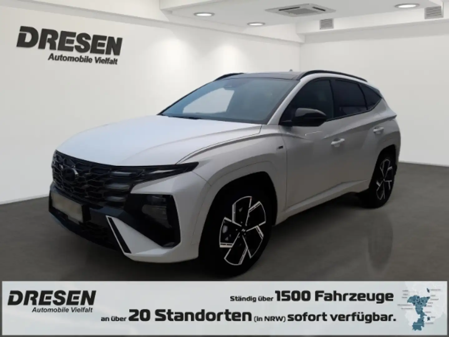 Hyundai TUCSON 1.6 N Line🚀| Automatik | Panorama | Navi | Klimaa Weiß - 1