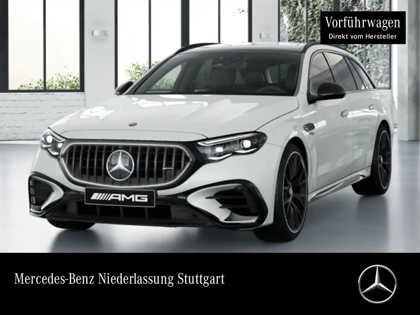 Mercedes-Benz E 53 AMG T 4M Hybrid Fahrass 360° Pano Burmester Weiß - 1
