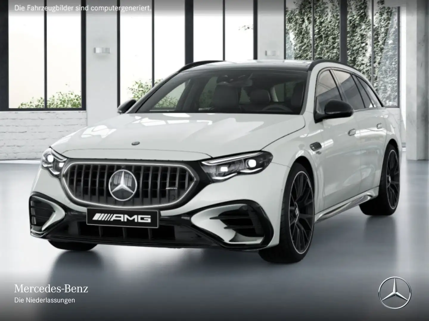 Mercedes-Benz E 53 AMG T 4M Hybrid Fahrass 360° Pano Burmester Weiß - 2