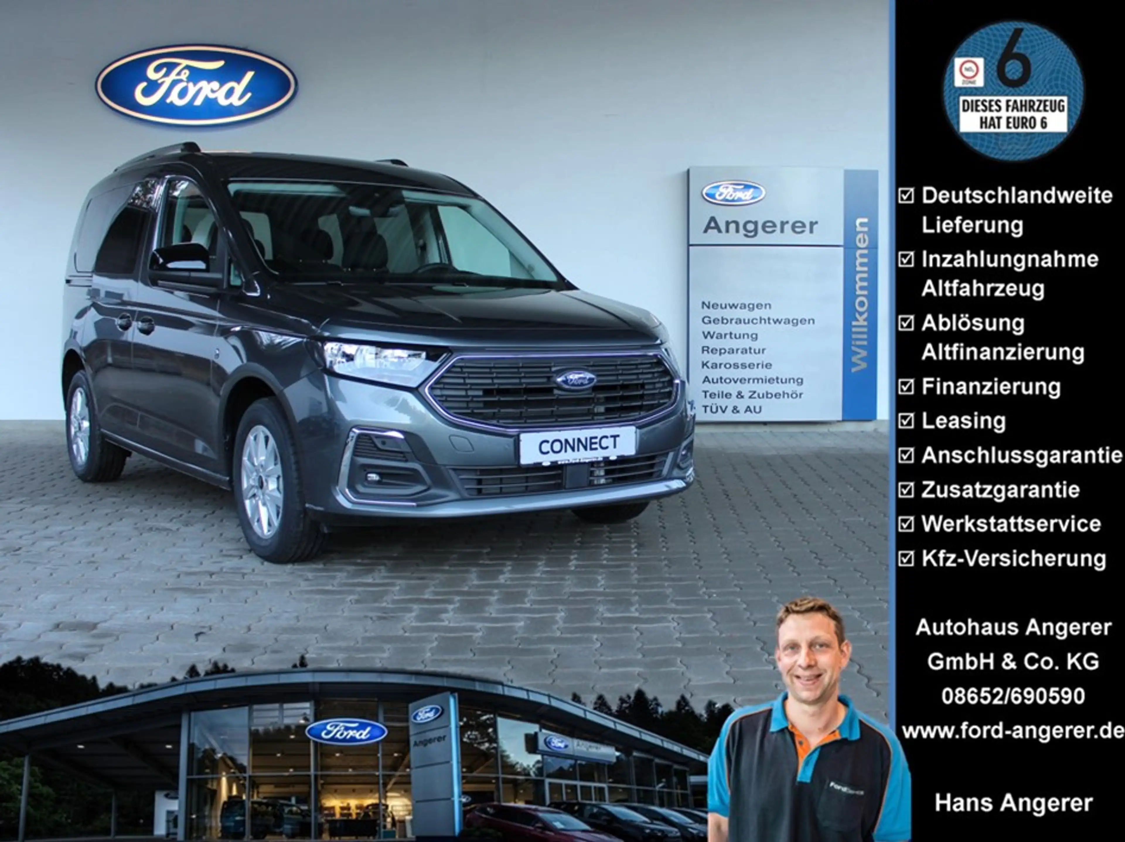 Ford Tourneo Connect Titanium LED,Navi,BT,WinPak,Kamera,PDC,KeyFree,