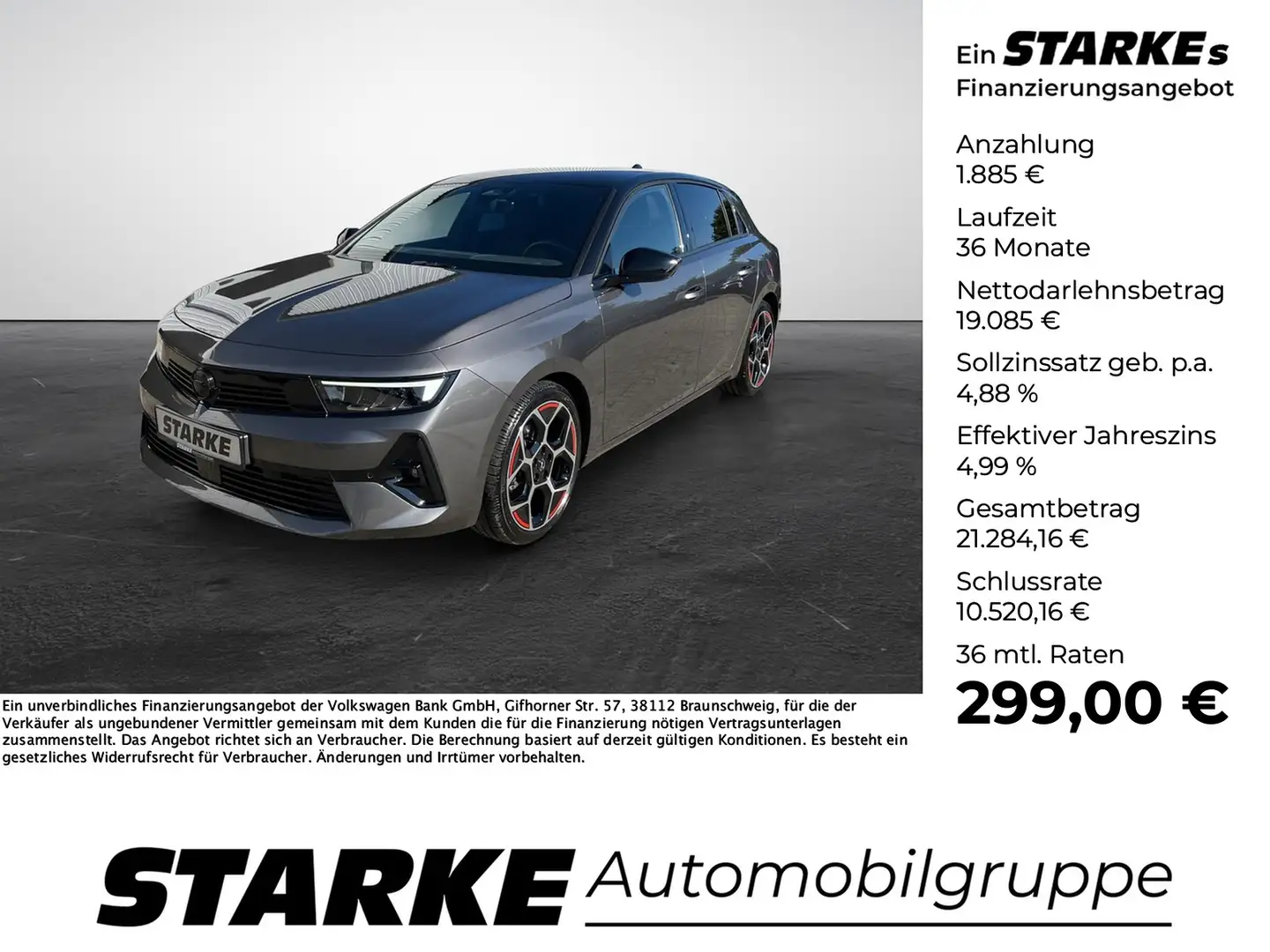 Opel Astra L 1.2 Turbo GS Line Gris - 1