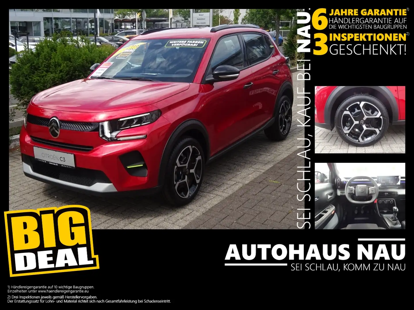 Citroen C3 1.2 YOU Plus Paket Inventurabverkauf! Rouge - 1