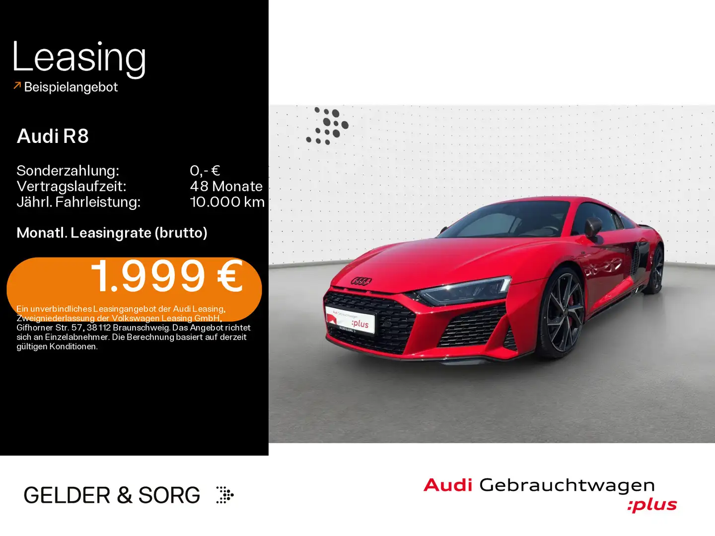 Audi R8 5.2 FSI quattro Coupe perfor. Keramik*Carbon Rouge - 1