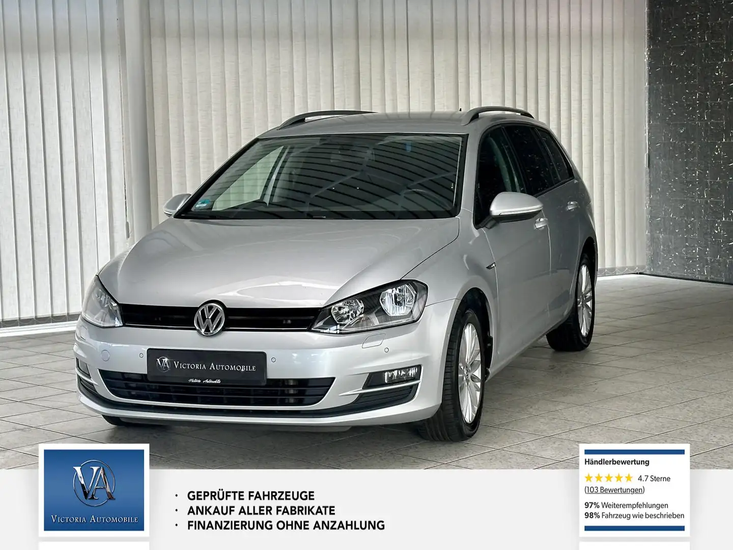 Volkswagen Golf Variant Golf VII Variant Cup BMT* Scheckheft* Service neu Argent - 1