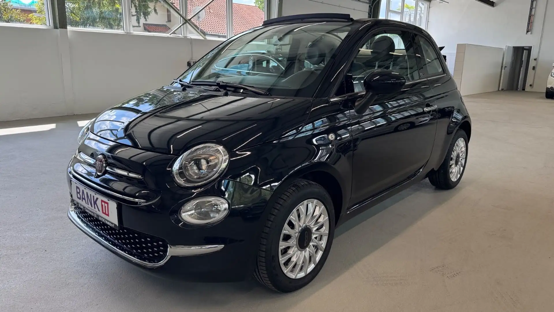 Fiat 500C Automatik Klima Leder Schwarz - 1
