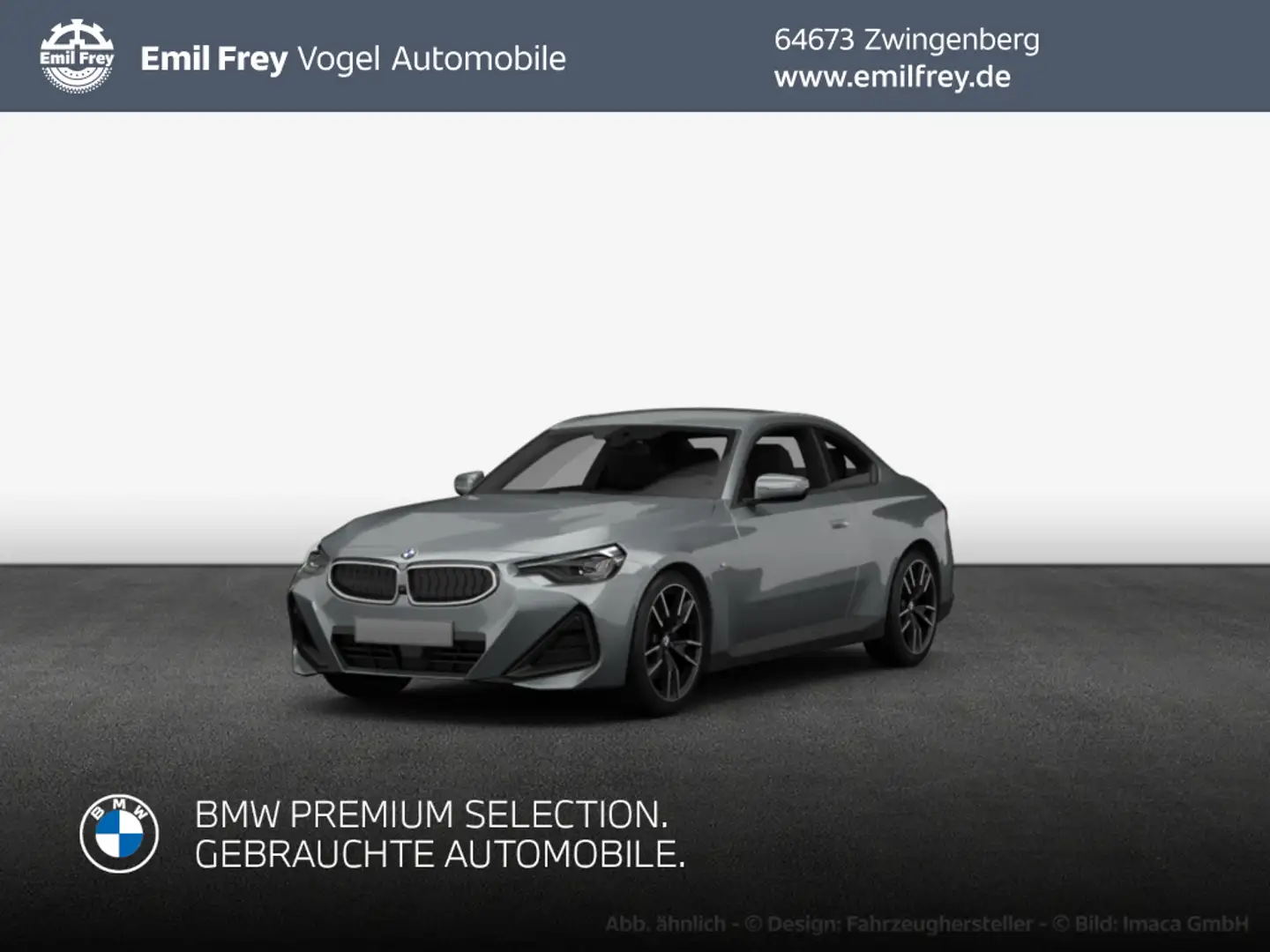 BMW 220 i Coupe Aut. M Sport LED* Harman/Kardon* Gris - 1