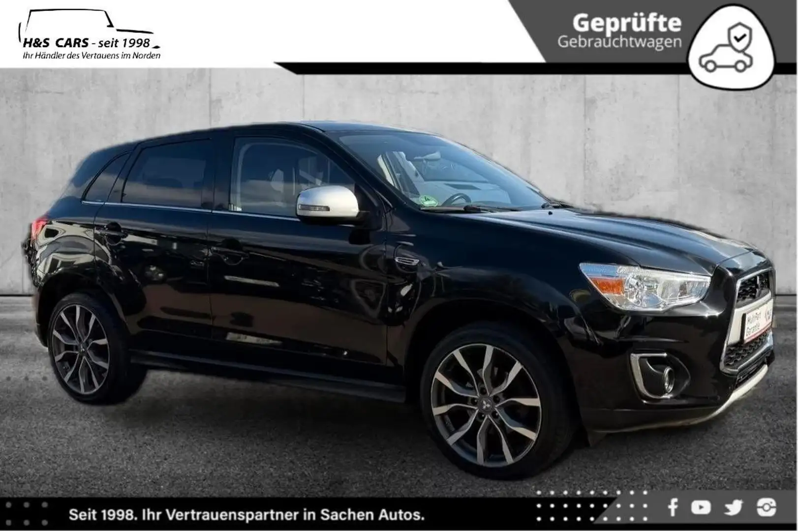 Mitsubishi ASX 1.8 DI-D+ Diamant EDT 2.H XEN NAV KAM AHK Schwarz - 1